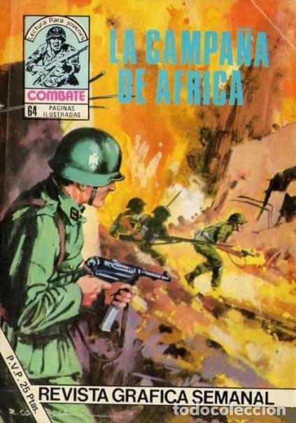 Tebeos: COMBATE-NOVELA GR&Aacute;FICA SEMANAL- N&ordm; 211 -LA CAMPA&Ntilde;A DE &Aacute;FRICA-1978-A.L&Oacute;PEZ-BUENO-DIF&Iacute;CIL-LEA-VEA-1661
