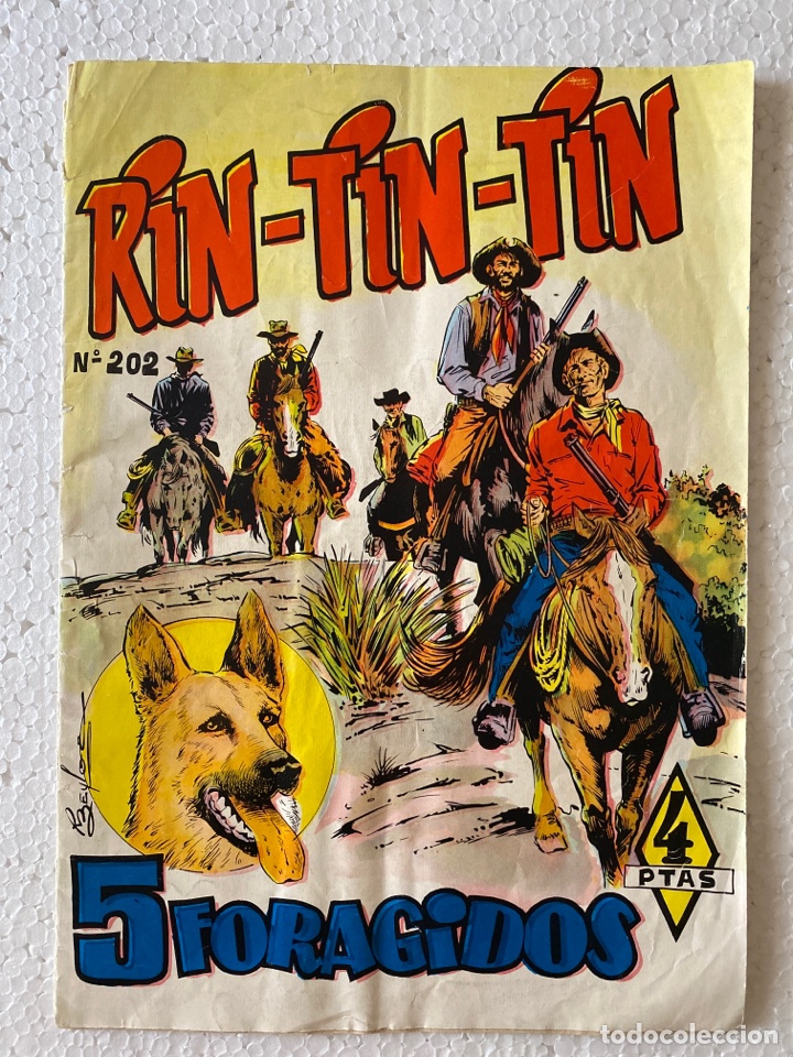 Tebeos: RINTINTIN #202 - 5 Forajidos - OLIV&Eacute; &laquo;MUY RARO&raquo; - Foto 1