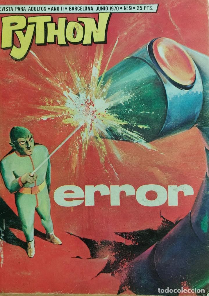 Tebeos: PYTHON N&ordm; 9 : ERROR - IBERO MUNDIAL DE EDICIONES - JUNIO 1970 - - Foto 1