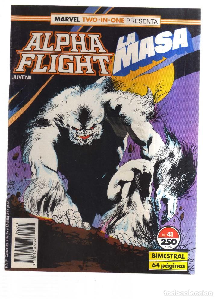 Tebeos: ALPHA FLIGHT LA MASA MARVEL TWO-IN-ONE PRESENTAN,41 BIMESTRAL 64 PAGINAS - Foto 1