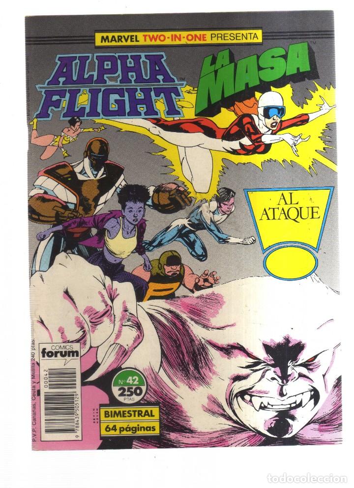 Tebeos: ALPHA FLIGHT MARVEL TWO-IN-ONE PRESENTA LA MASA BIMESTRAL 64 PAGINAS N,42 - Foto 1