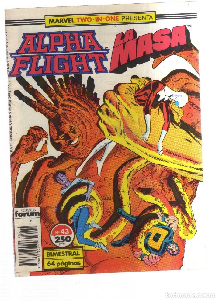 Tebeos: ALPHA FLIGHT MARVEL TWO-IN-ONE PRESENTA LA MASA BIMESTRAL 64 PAGINAS N,43 - Foto 1