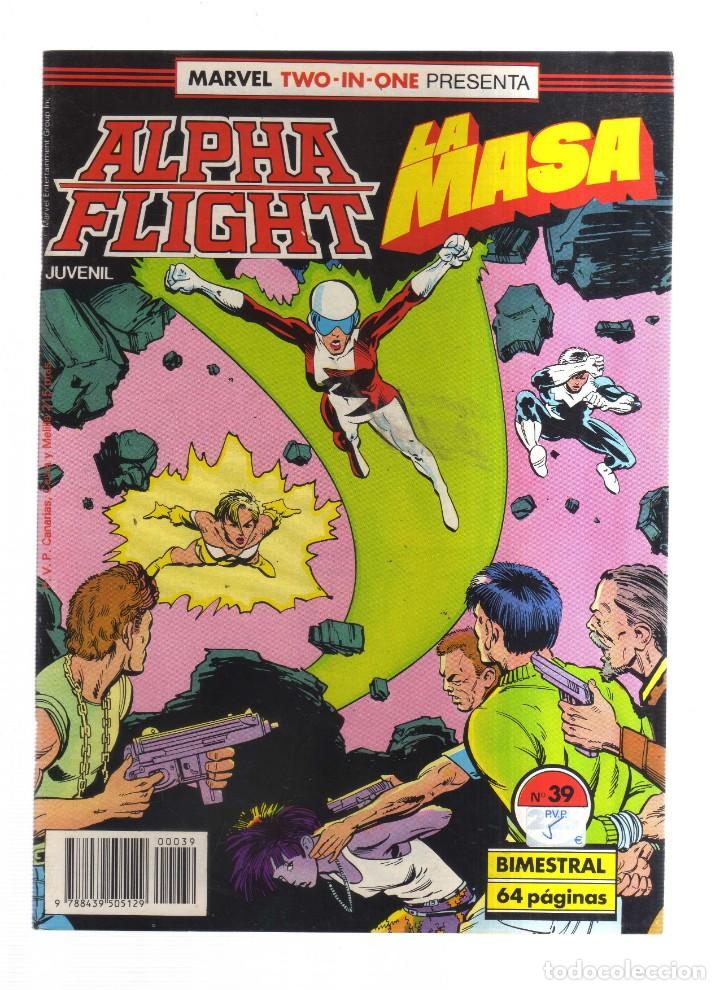 Tebeos: ALPHA FLIGHT MARVEL TWO-IN-ONE PRESENTA LA MASA BIMESTRAL 64 PAGINAS N,39 - Foto 1