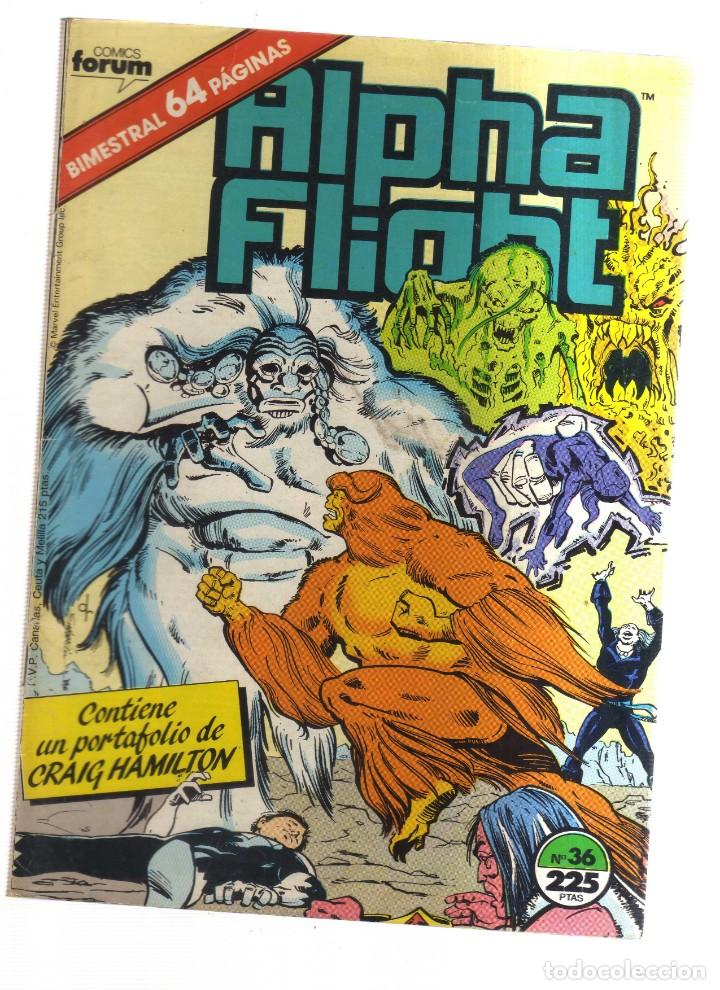 BDs: ALPHA FLIGHT FORUM N,36 BIMESTRAL 64 PAGIANAS