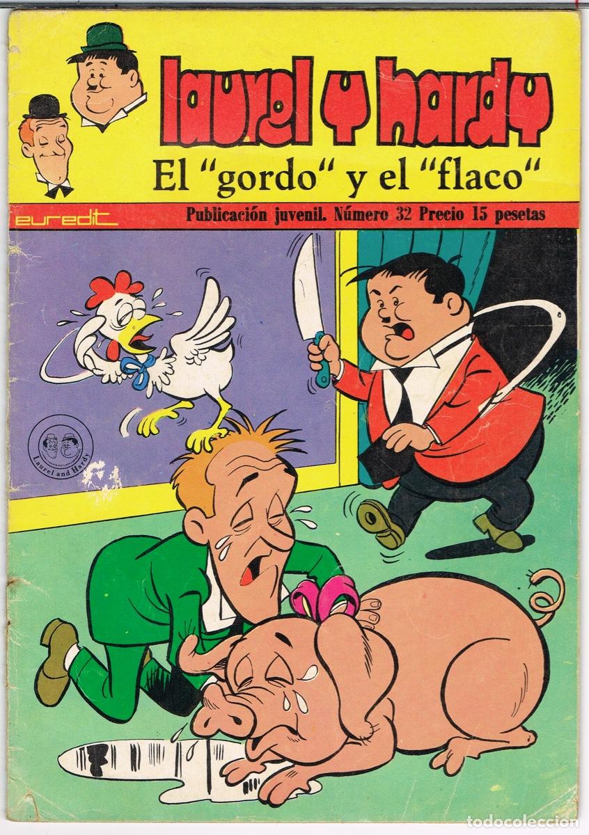 Tebeos: LAUREL Y HARDY EL &rdquo;GORDO&rdquo; Y EL &rdquo;FLACO&rdquo; NUMERO 32 EUREDIT - Foto 1