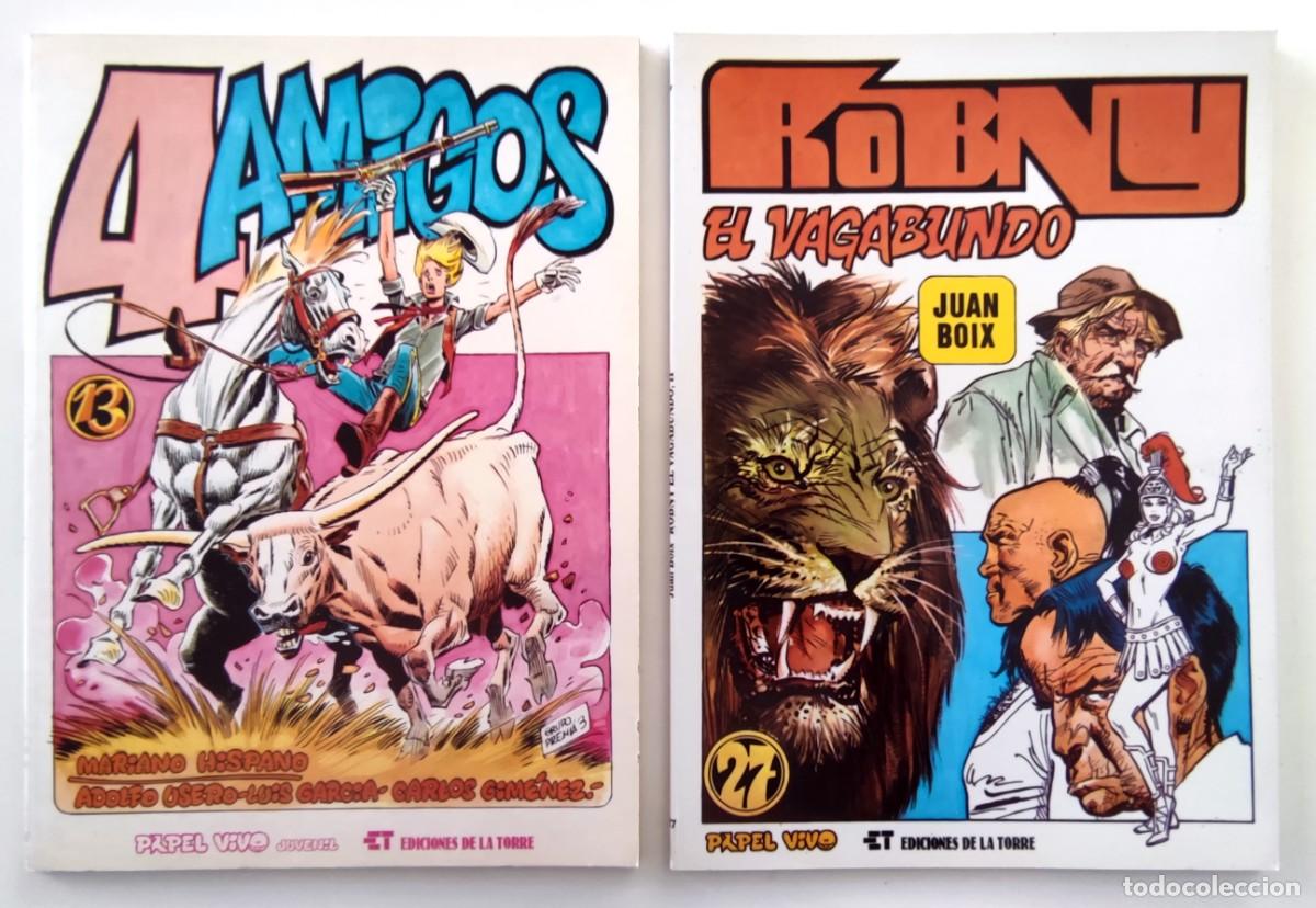 Tebeos: 2 COMICS PAPEL VIVO N&ordm; 13 1980 N&ordm; 27 1981 EDICIONES DE LA TORRE PERFECTOS