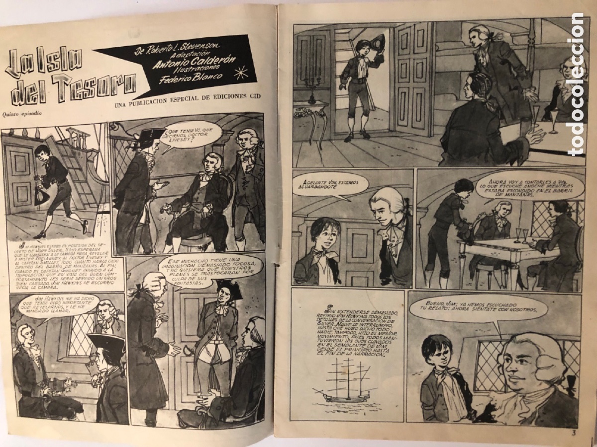 Tebeos: C&oacute;mic tebeo la isla del tesoro 5 ediciones cid - Foto 2