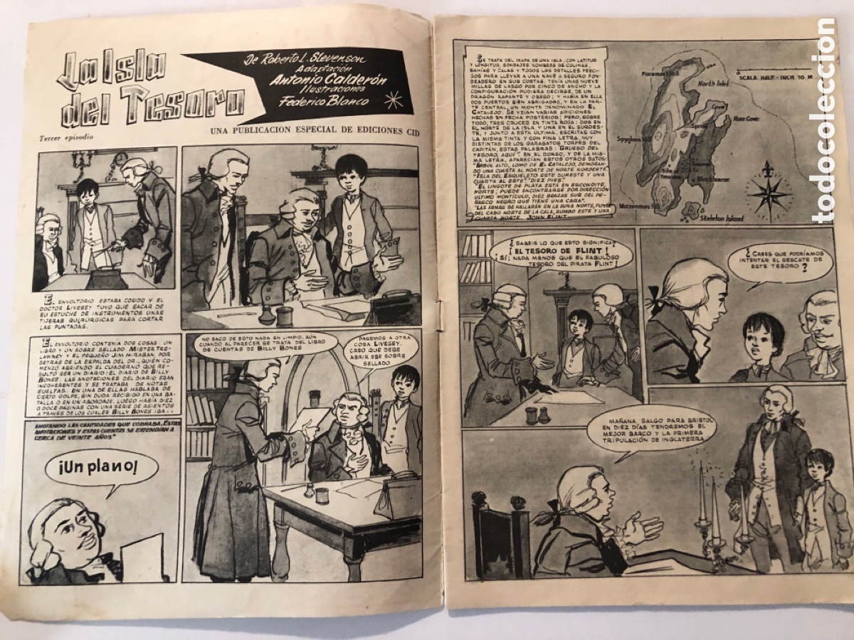 Tebeos: C&oacute;mic tebeo la isla del tesoro 3 ediciones cid - Foto 2