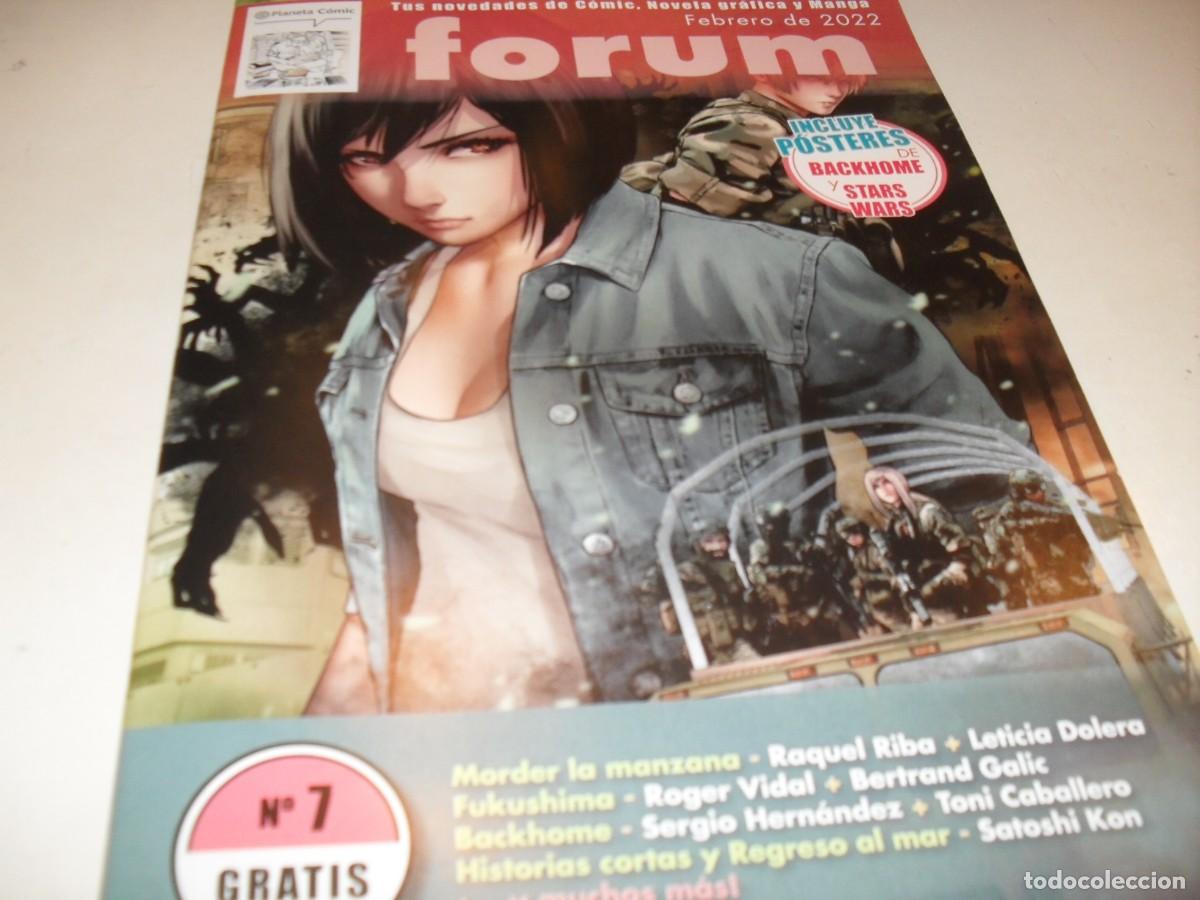 Tebeos: FORUM N&ordm;7.PLANETA COMICS,2022.CON POSTER BACKHOME Y STAR WARS.IMPECABLE. - Foto 1