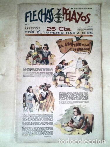Tebeos: Flechas y Pelayos 29.Fet y las Jons - Foto 1