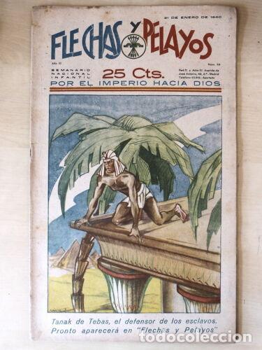 Tebeos: Flechas y Pelayos 59.Fet y las Jons - Foto 1