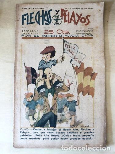 Tebeos: Flechas y Pelayos 56.Fet y las Jons - Foto 1