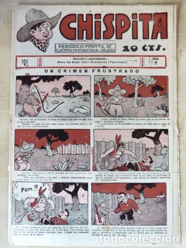 Tebeos: Chispita 7.El Gato Negro 10 cts. 1928