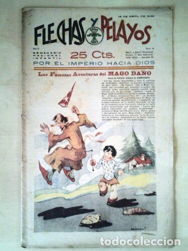 Tebeos: Flechas y Pelayos 19.Fet y las Jons - Foto 1