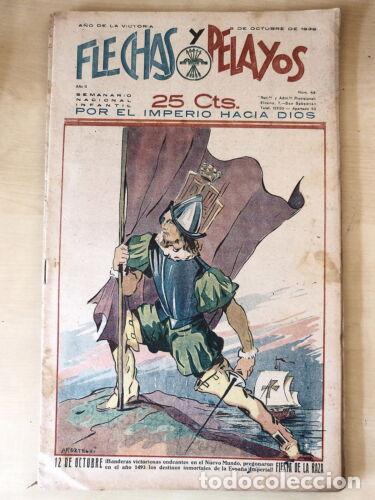 Tebeos: Flechas y Pelayos 44.Fet y las Jons - Foto 1