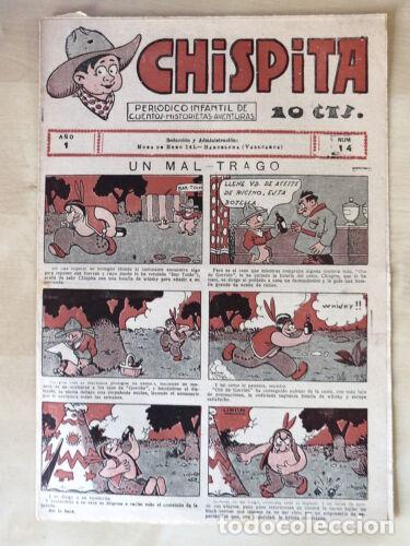 Giornalini: Chispita 14.El Gato Negro 10 cts. 1928