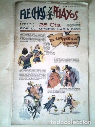 Tebeos: Flechas y Pelayos 27.Fet y las Jons - Foto 1