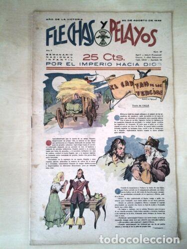 Tebeos: Flechas y Pelayos 37.Fet y las Jons - Foto 1