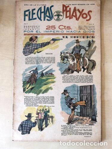 Tebeos: Flechas y Pelayos 41.Fet y las Jons - Foto 1