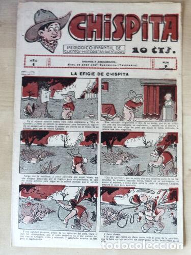 Tebeos: Chispita 9.El Gato Negro 10 cts. 1928