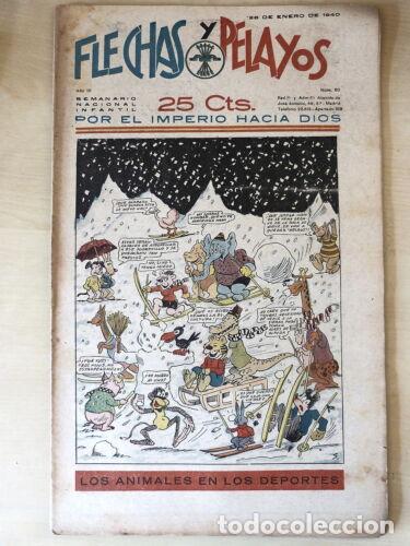 Tebeos: Flechas y Pelayos 60.Fet y las Jons - Foto 1