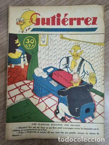 Tebeos: Semanario Gutierrez num.170 a&ntilde;o 1930