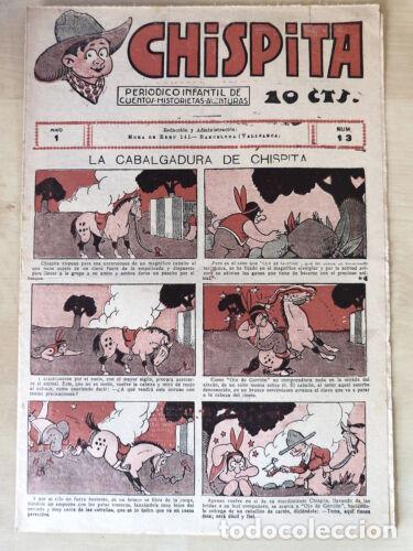 Tebeos: Chispita 13.El Gato Negro 10 cts. 1928