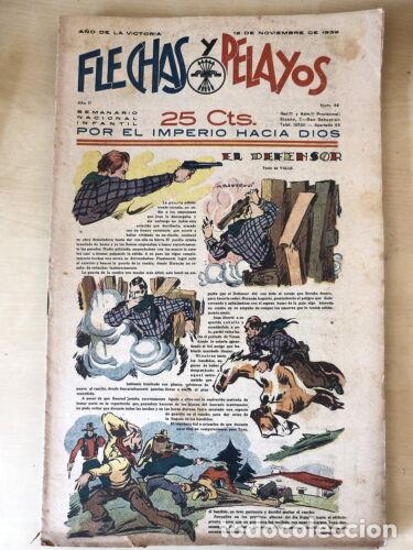 Tebeos: Flechas y Pelayos 49.Fet y las Jons - Foto 1