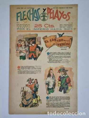 Tebeos: Flechas y Pelayos num.38 Fet y las Jons 1938 - Foto 1