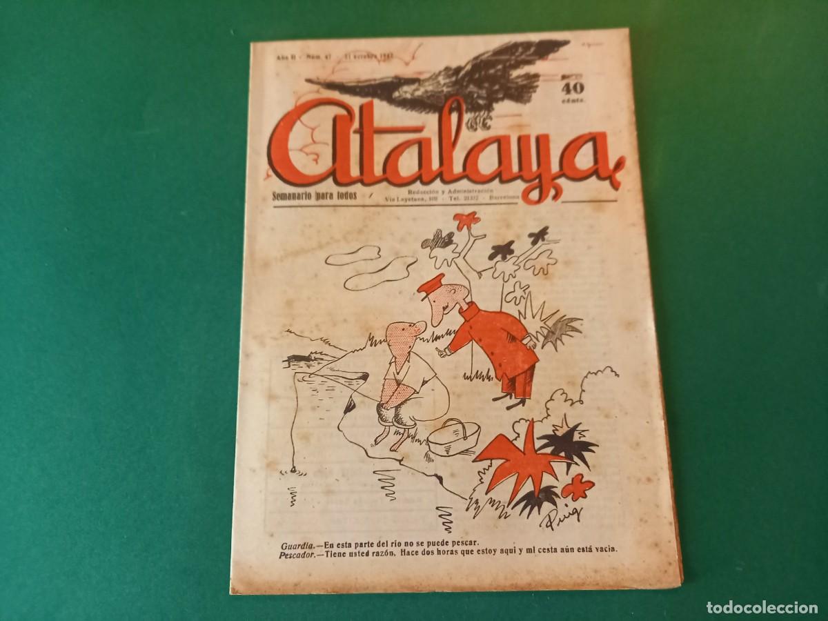 Tebeos: ATALAYA N&ordm; 47-P.P -1942-SIN RASGAR -REF101 - Foto 1