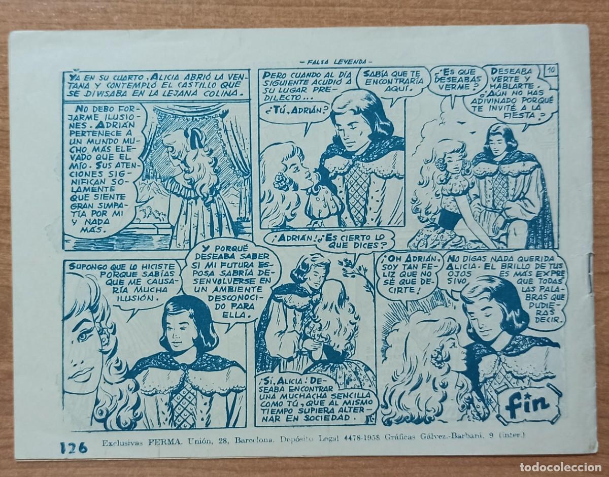 Tebeos: FALSA LEYENDA - ORIGINAL DE EPOCA. - Foto 2