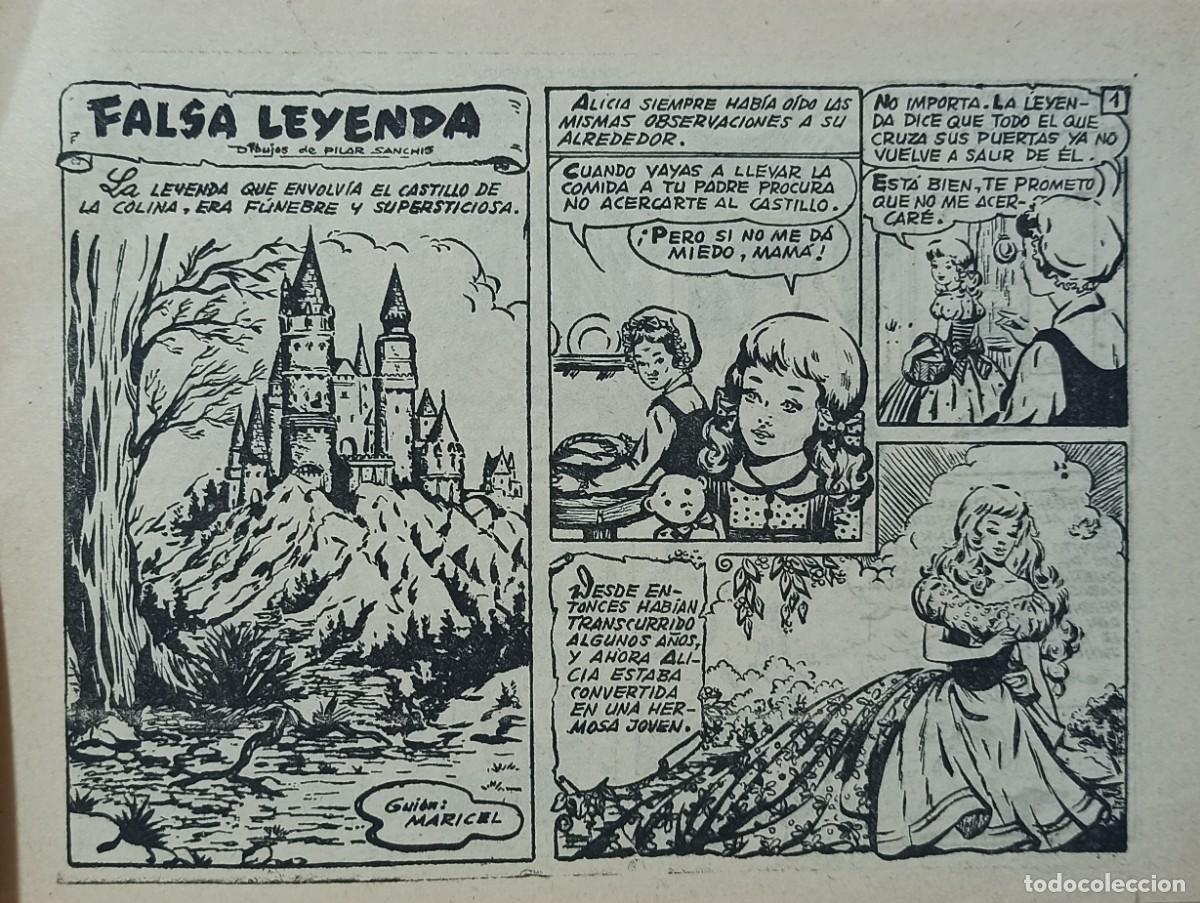 Tebeos: FALSA LEYENDA - ORIGINAL DE EPOCA. - Foto 3