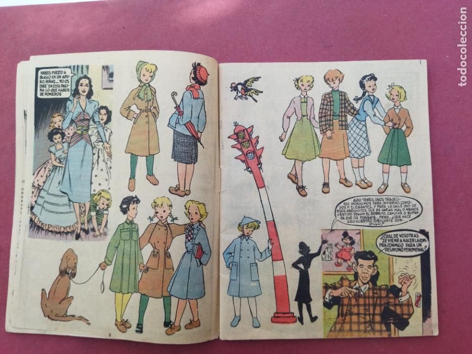 Tebeos: ALMANAQUE MIS CHICAS PARA 1950 - 68 PGS - ORIGINAL - Foto 6