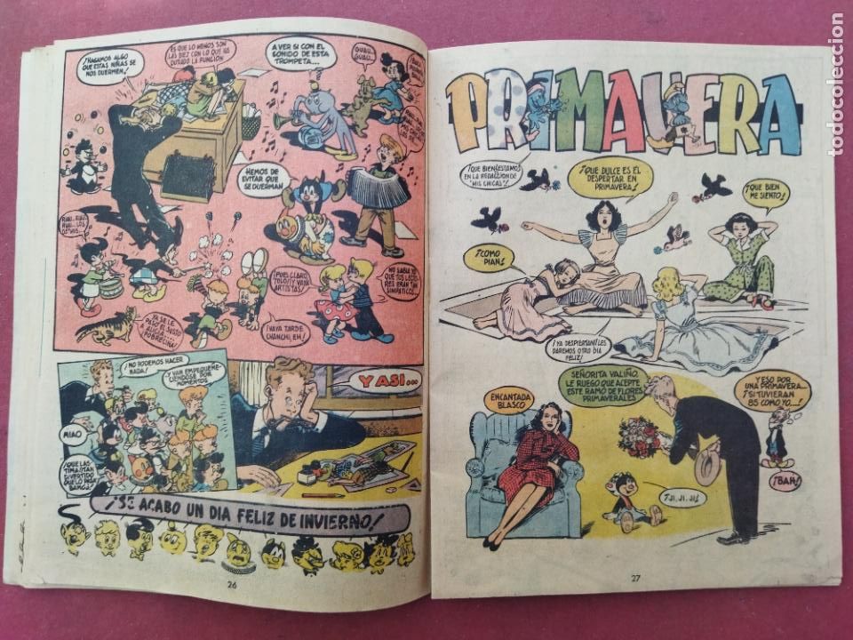 Tebeos: ALMANAQUE MIS CHICAS PARA 1950 - 68 PGS - ORIGINAL - Foto 8