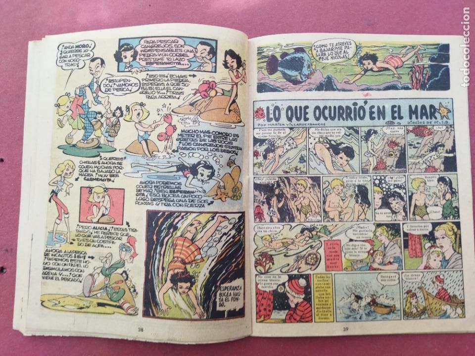 Tebeos: ALMANAQUE MIS CHICAS PARA 1950 - 68 PGS - ORIGINAL - Foto 9