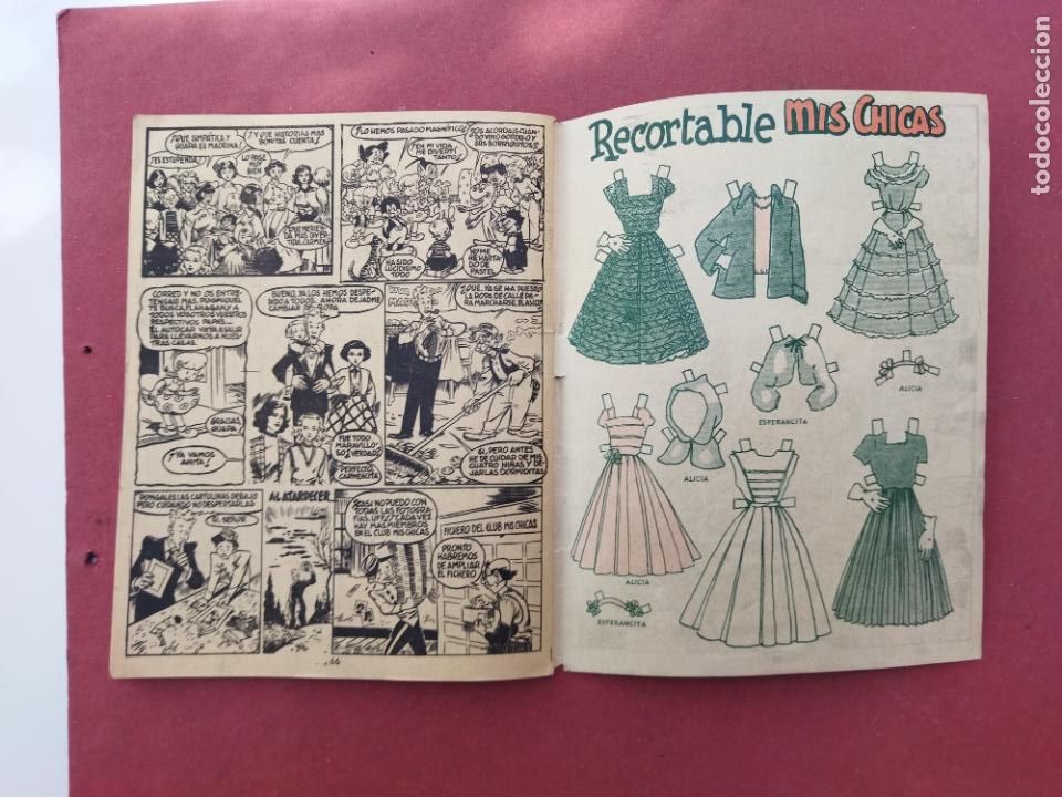 Tebeos: ALMANAQUE MIS CHICAS PARA 1950 - 68 PGS - ORIGINAL - Foto 13