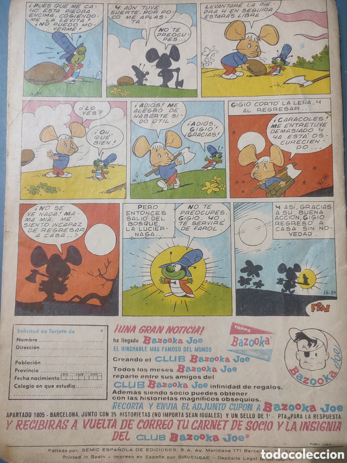 Tebeos: Topo Gigio N&uacute;m 39.Editado por Semic - Foto 4