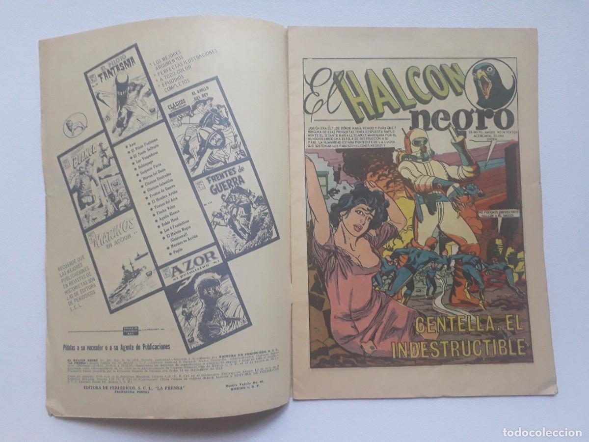 Tebeos: El Halc&oacute;n Negro n&deg; 236 - original editorial La Prensa - M&eacute;xico - Foto 2
