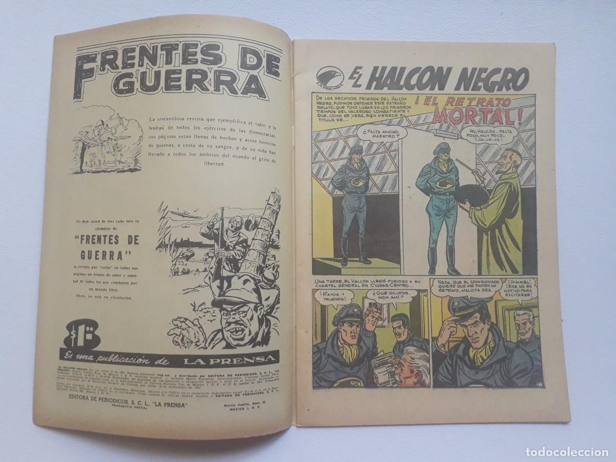 Tebeos: El Halc&oacute;n Negro n&deg; 143 - original editorial La Prensa - M&eacute;xico - Foto 2