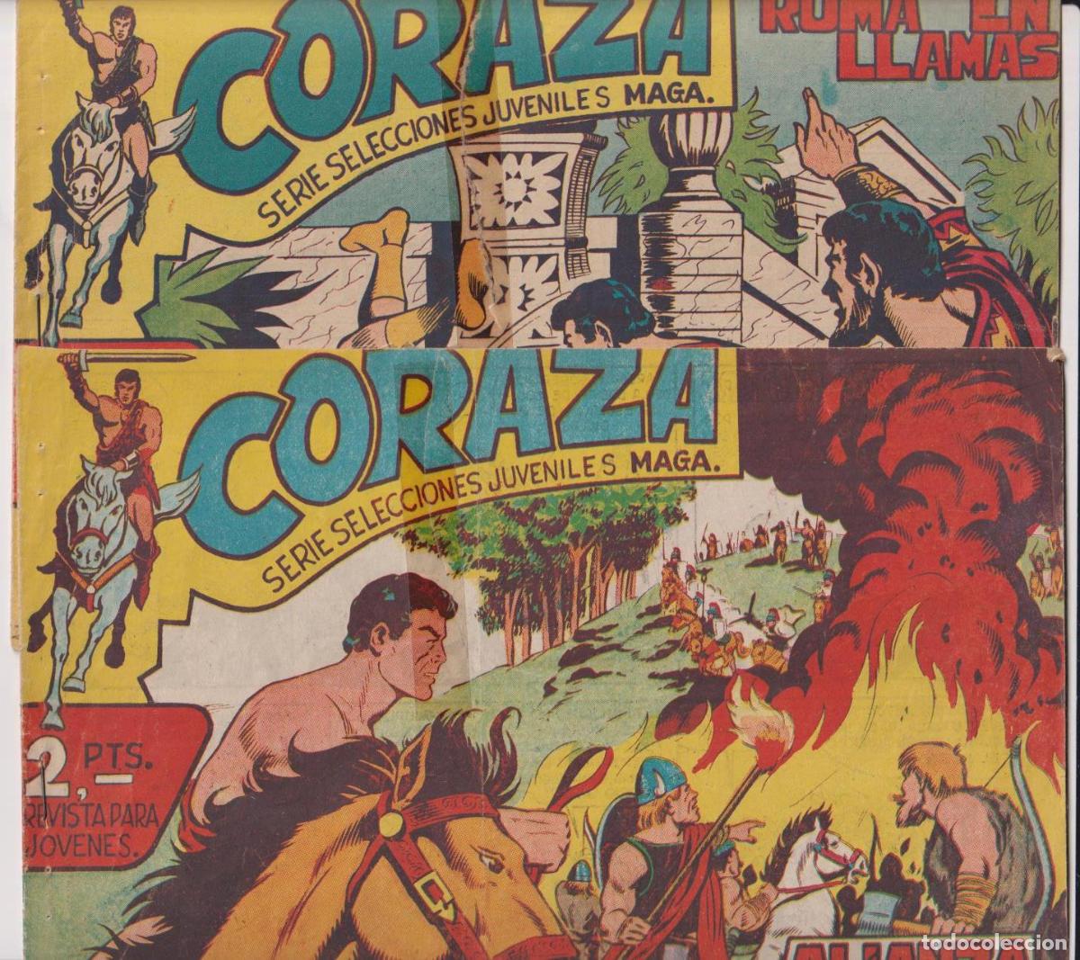 Tebeos: Coraza. maga 1962. Lote de 2 Ejemplares: 26 y 48