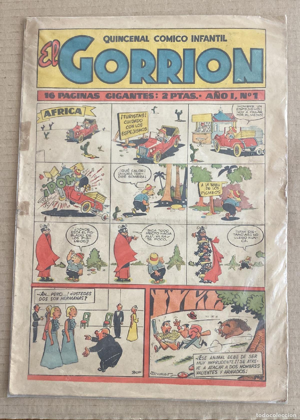 Tebeos: el Gorri&oacute;n n&ordm; 1. Cliper 1953. DIF&Iacute;CIL - Foto 1