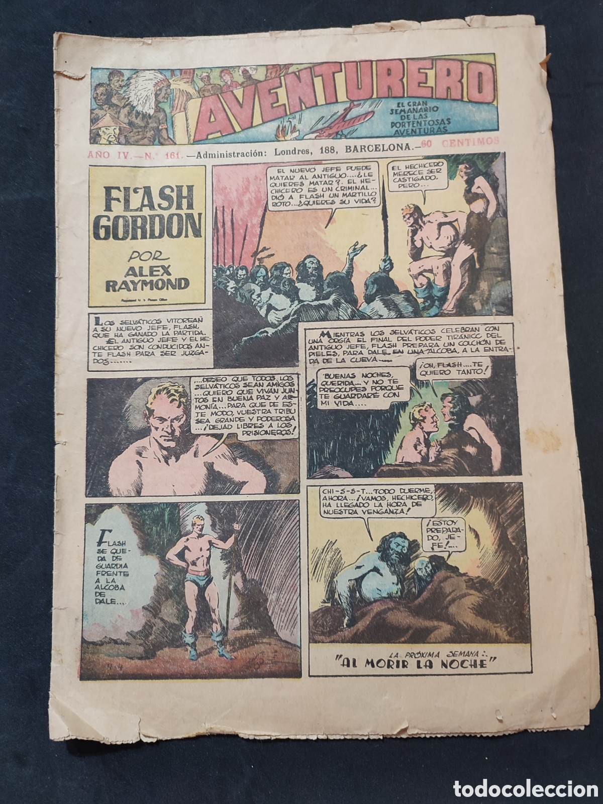 Tebeos: Gaceta comic Aventurero N&uacute;m.161.1938 - Foto 1