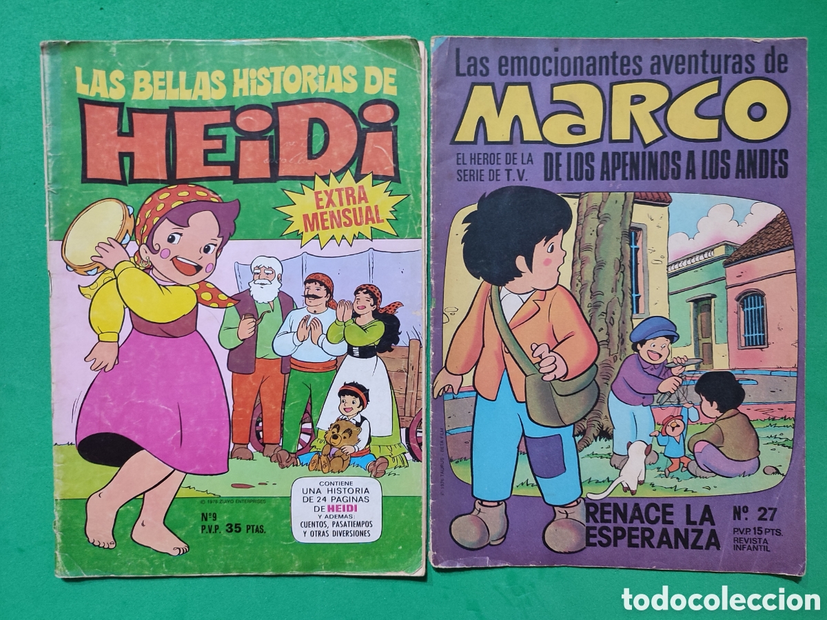Tebeos: Lote de 4 Historietas de Heidi y 1 Marco - Foto 2