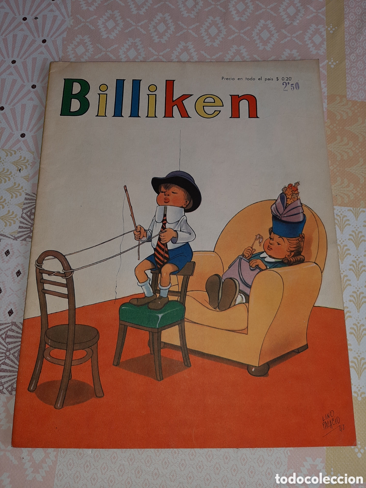 Tebeos: Billiken 1328, 30 de Abril de 1945, con Superm&aacute;n y el separata central - Foto 1