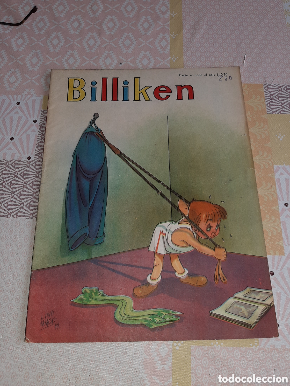 Tebeos: Billiken 1300, 16 de Octubre de 1944, con Superm&aacute;n y el recortable central - Foto 1