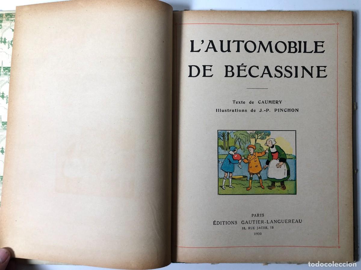 Tebeos: LAUTOMOBILE DE BECASSINE Premi&egrave;re &eacute;dition 1930 - Foto 3