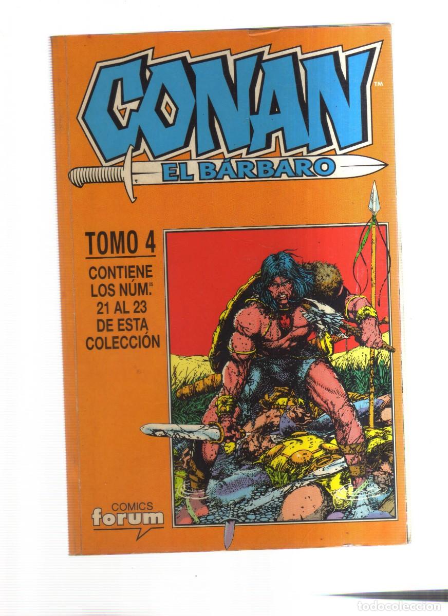 Tebeos: CONAN EL BARBARO TOMO 4 CONTIENE LOS NUMEROS, DEL 21 AL 23 - Foto 1