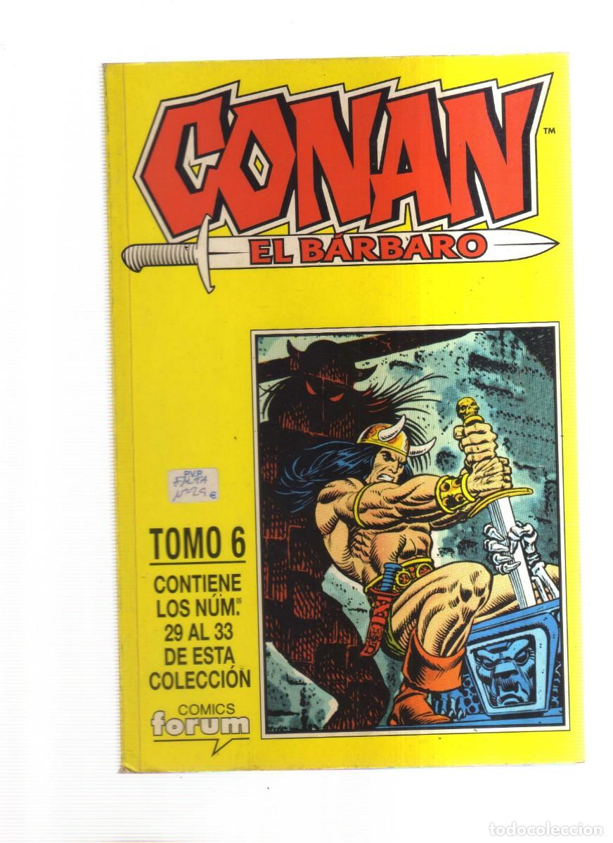 Tebeos: CONAN EL BARBARO TOMO 6 CONTIENE LOS NUMEROS, DEL 30 AL 33 - Foto 1