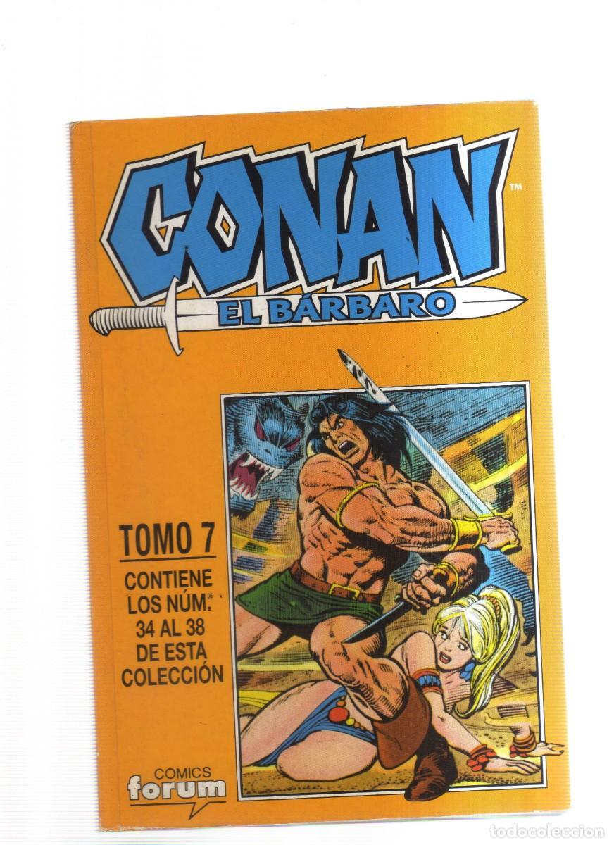 Tebeos: CONAN EL BARBARO TOMO 7 CONTIENE LOS NUMEROS, DEL 34 AL 38 - Foto 1