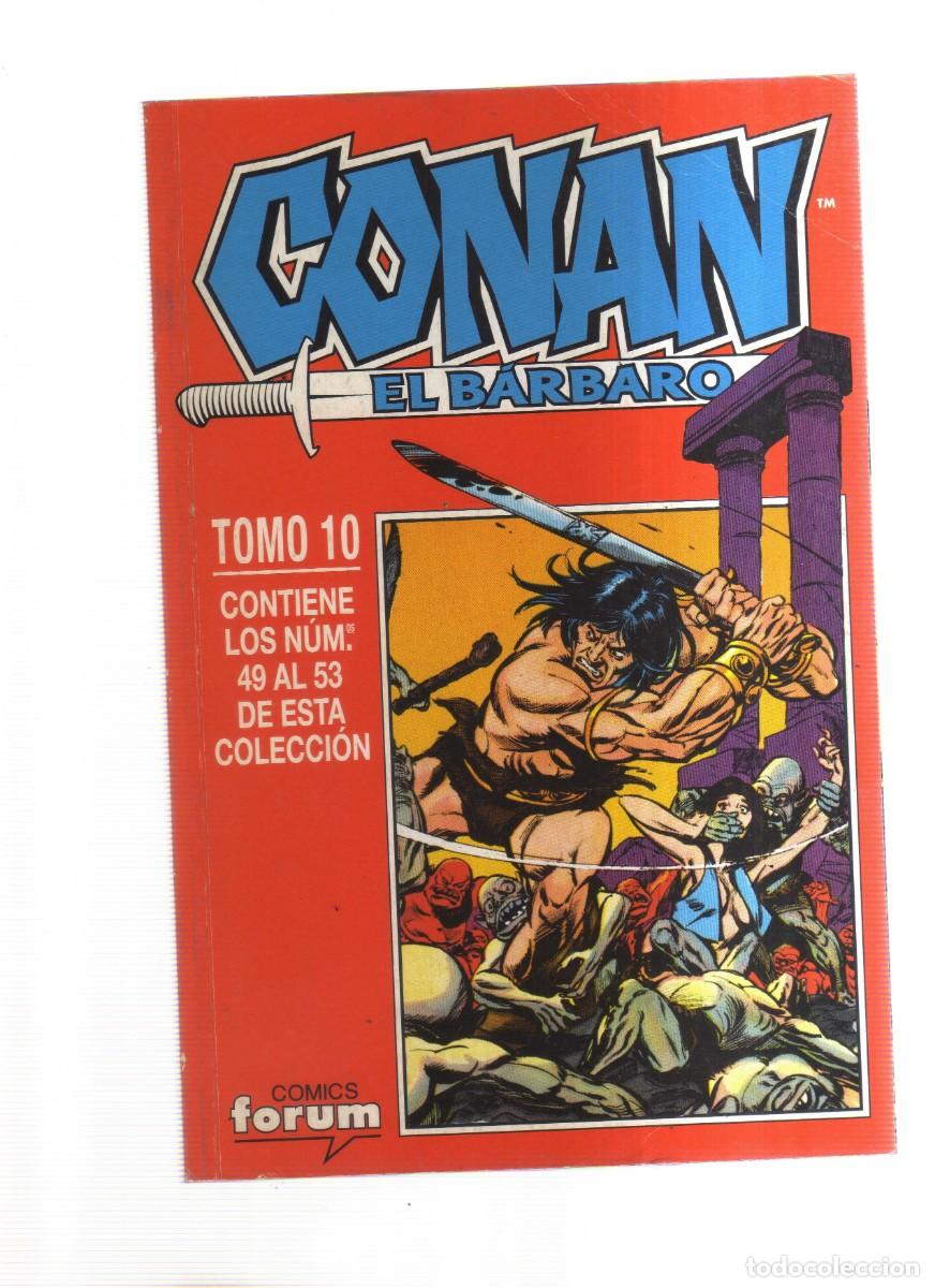 Tebeos: CONAN EL BARBARO TOMO 10 CONTIENE LOS NUMEROS, DEL 49 AL 53 - Foto 1